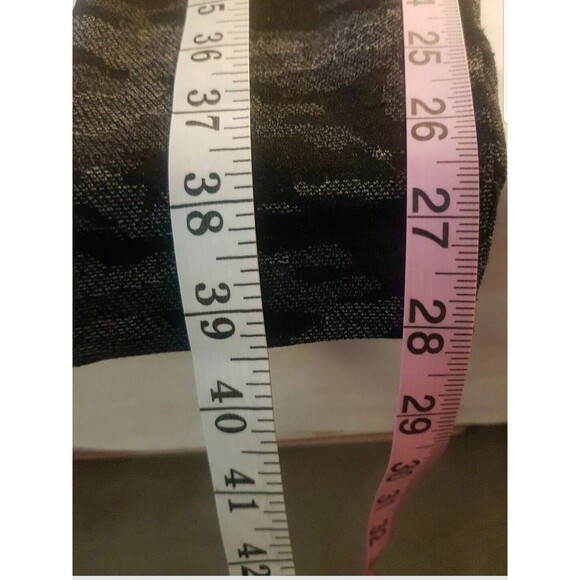 Time And Tru Womens Pants Size Plus XXL Size 20 Gray High Waist Fleece Camo - Picture 13 of 13